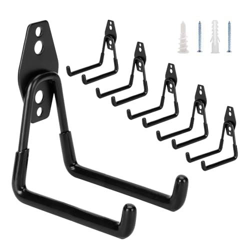 6 Pack Garage Hooks Heavy Duty (6 Count)