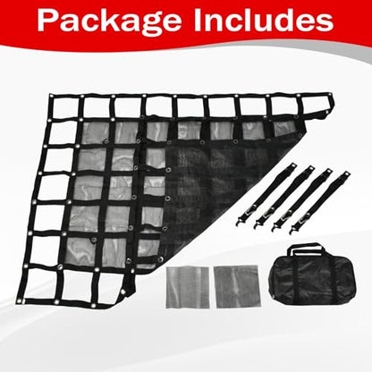 Heavy Duty 57" x 72"Truck Bed Cargo Net with 1500LBS Capacity