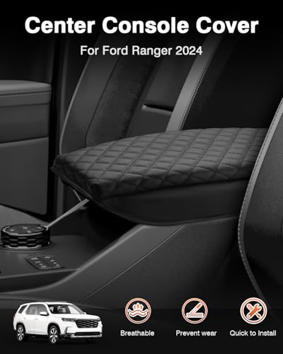 Center Console Cover for Ford Ranger 2024 2025 2026 Accessories