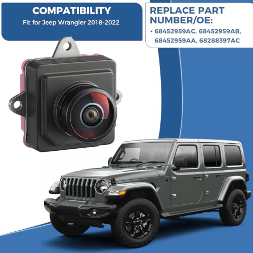 68452959AC Rear View Backup Reverse Camera Fit for Jeep Wrangler 2018