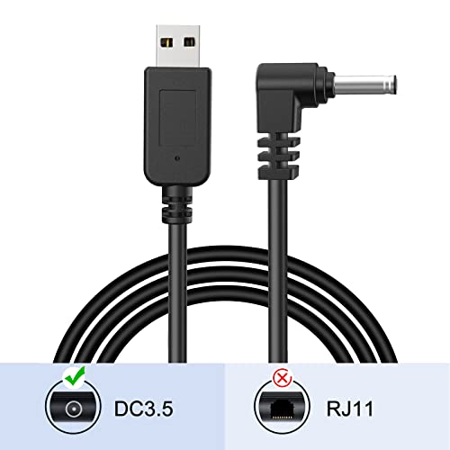 USB to DC3.5 Radar Detector Cable 6.6ft for Escort