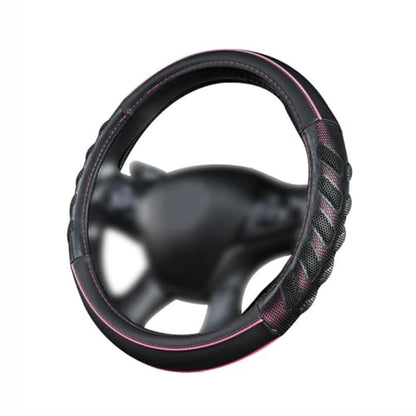 car Steering Wheel Cover Faux Leather Massage Universal fit 3D Honeycomb Hole Anti