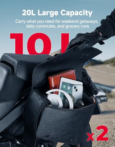 Motorcycle Saddlebags PU Leather Side Bags