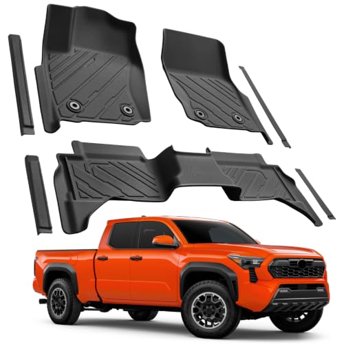 Floor Mats for Toyota Tacoma Double Cab 2024 2025 2026 (7 Count)