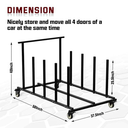 Vehicle Door Storage Cart