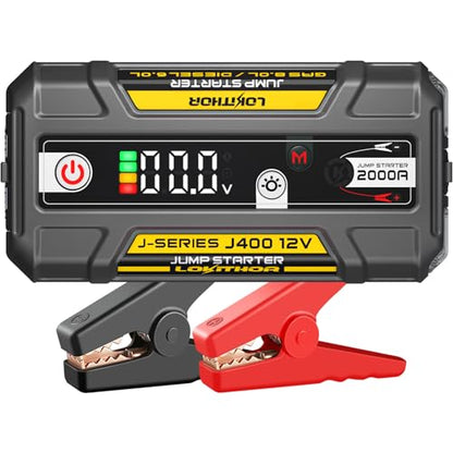 J400 Portable Jump Starter for Upto 8.0L Gas & 6.0L Diesel Engines