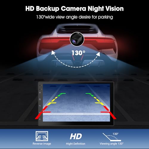2 Din Car Radio with Wireless CarPlay & Android Auto