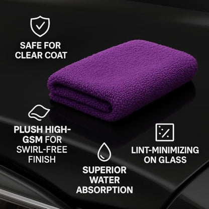 Paks Edgeless Microfiber Towels for Cars (3 Count)