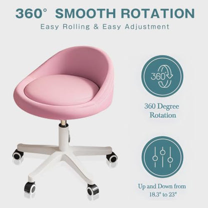 Rolling Stool Low Backrest