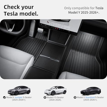 6 Pcs Floor Mats for Tesla Model Y Juniper Accessories 2025 2026 (6 Count)