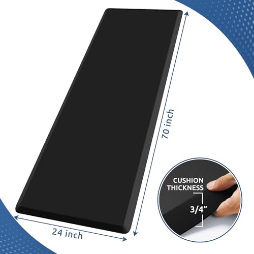 0.8" Thick Kitchen Mat Cushioned Anti Fatigue Rug Comfort Floor Mats