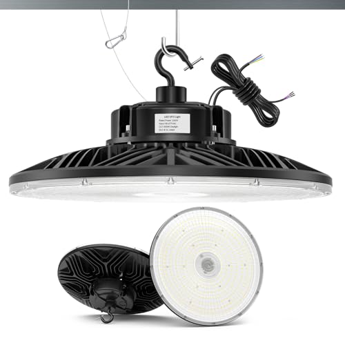 240W High Bay LED Lights UFO Dimmable 33600lm Daylight 5000K IP65 110