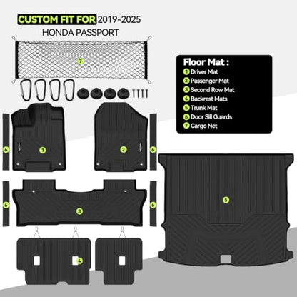 All Weather TPE Floor Mat Set for 2019