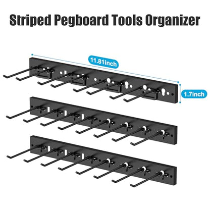 3 Modular Pegboard Strip Storage (2.42 Count)