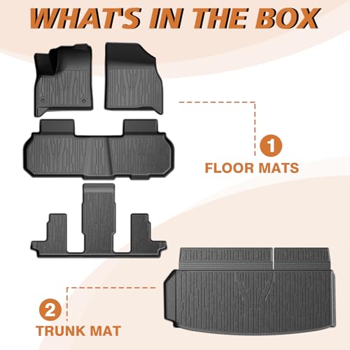 Floor Mats & Trunk Mat for 2024+ Acadia Traverse