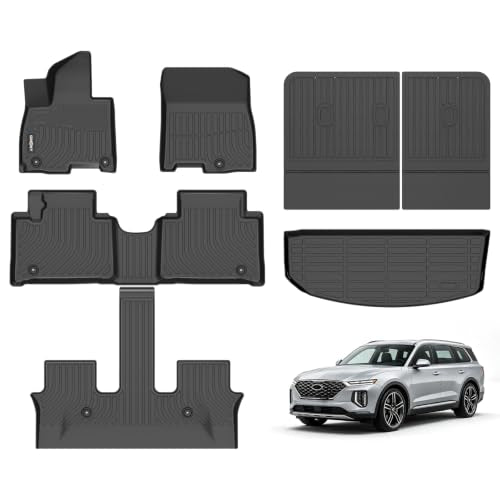 GINNOWY Floor Mats for 2026 Hyundai Palisade Hybrid 7