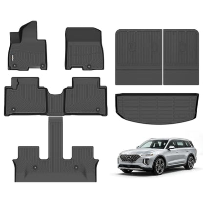 GINNOWY Floor Mats for 2026 Hyundai Palisade Hybrid 7
