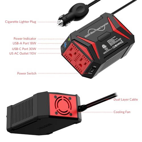 300W Pure Sine Wave Power Inverter