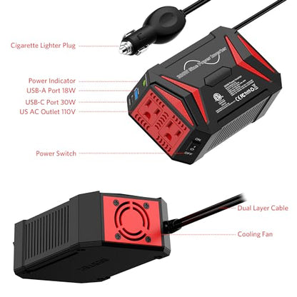 300W Pure Sine Wave Power Inverter