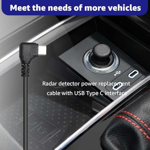 USB C to RJ11 Radar Detector Power Cord for Escort Uniden Cobra