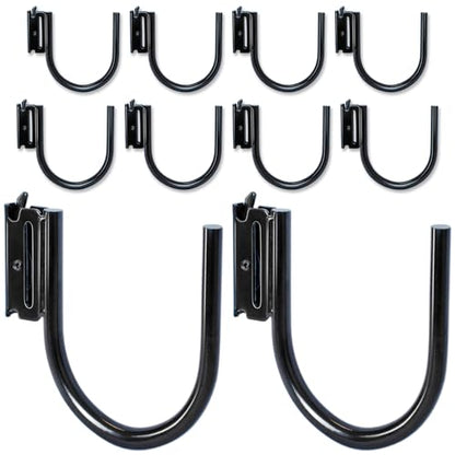 10-Pack 4-Inch J Hooks for E-Track and X-Track Rails (10 Count)