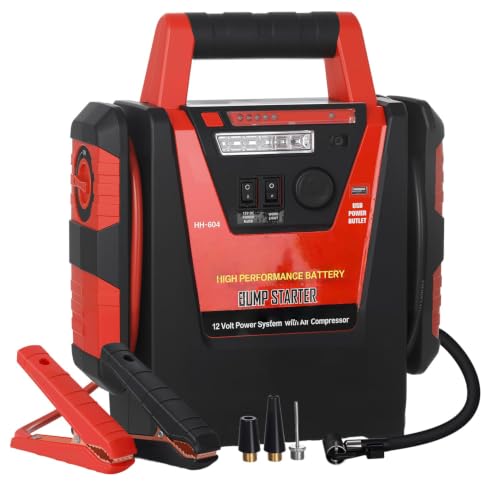 2000A Car Battery Jump Starter with Air Compressor