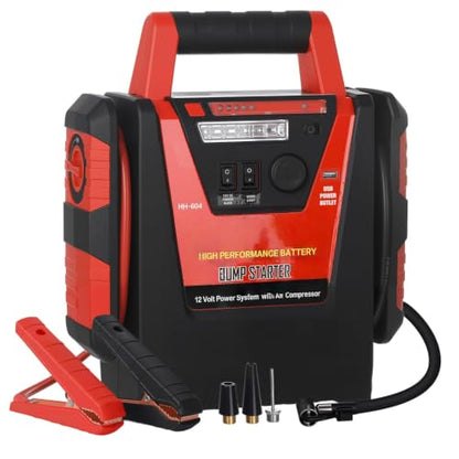 2000A Car Battery Jump Starter with Air Compressor