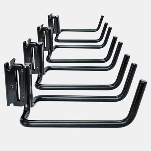 4-Pack E-Track Double J Hooks, 5.5-Inch Deep x 4-Inch Wide (4 Count)