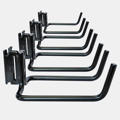 4-Pack E-Track Double J Hooks, 5.5-Inch Deep x 4-Inch Wide (4 Count)
