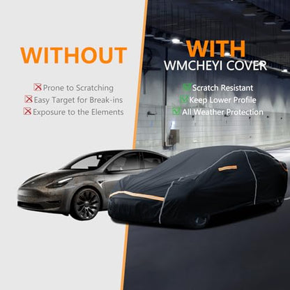 Car Cover Waterproof All Weather for Tesla Model 3