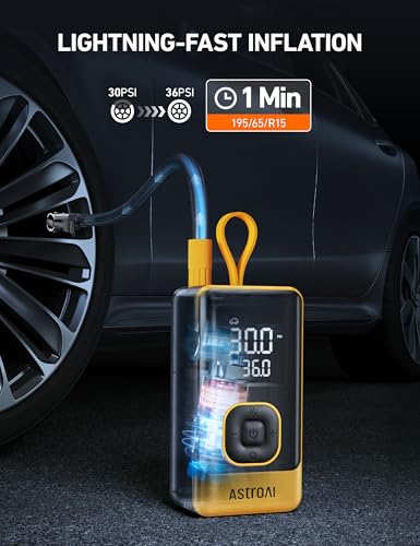 L7 Air Tire Inflator Portable Air Compressor (14.1096 Ounce)