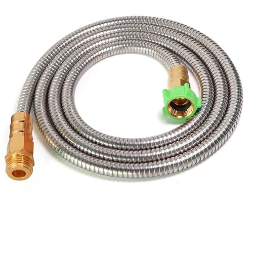 Metal Short Garden Hose 8 ft (8 Foot)