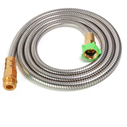 Metal Short Garden Hose 8 ft (8 Foot)