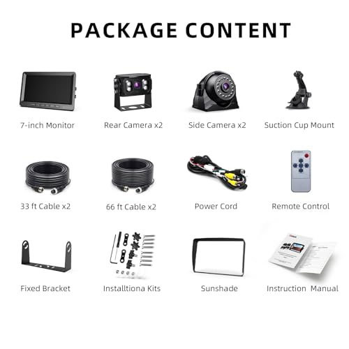 HD 1080p Backup Camera System Kit