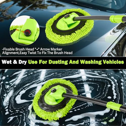 Car Wash Brush with Long Handle (7 Count)