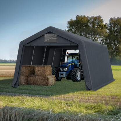 13x22 ft Storage Shelter Shed Portable Outdoor Carport Garage