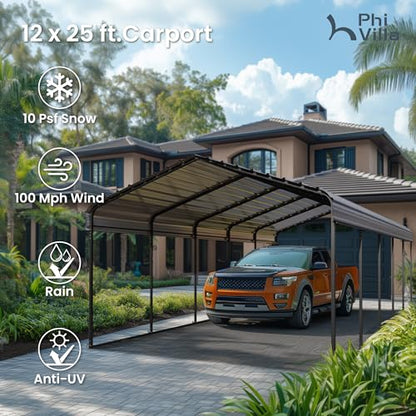 12x25ft Carport