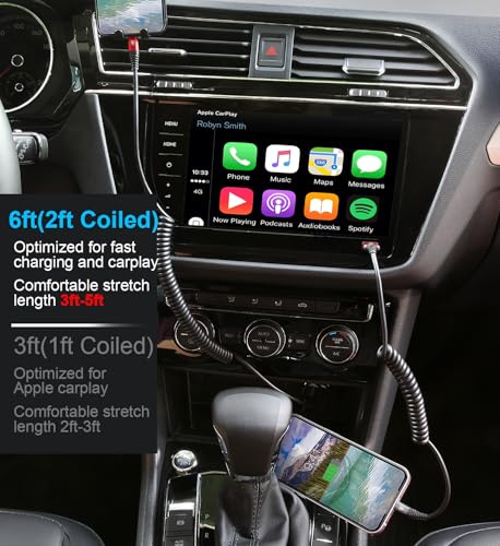 iPhone Charger Cable 6FT for Carplay (2 Count)