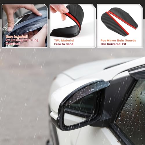 in Channel Window Rain Guards Fit for 2017 (4 Count)