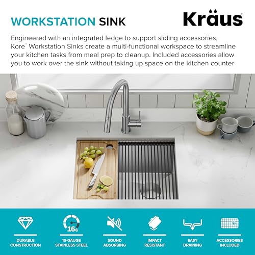 Stainless Steel 23 in Undermount Kitchen Sink KWU111