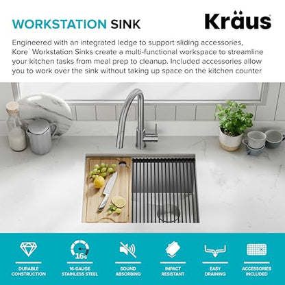 Stainless Steel 23 in Undermount Kitchen Sink KWU111
