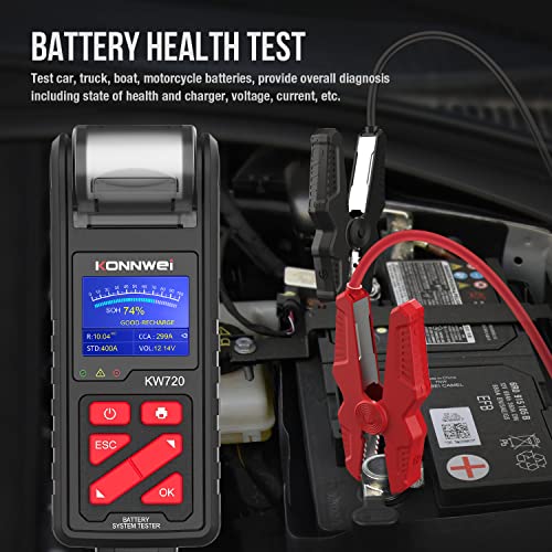 KW720 Car Battery Tester 6V 12V 24V W