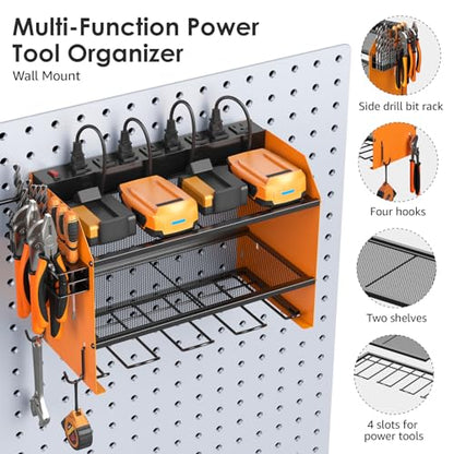 Wall Mount Modular Tool Charging Organizer (7.9 Count)