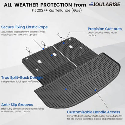 Cargo Mat for Kia Telluride Hybrid & Gas 2027 Accessories