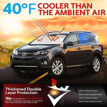 Windshield Sun Shade for Toyota RAV4 2013