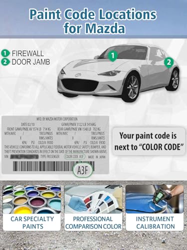 46V Soul Red Crystal Metallic Tricoat Touch Up Paint for Mazda