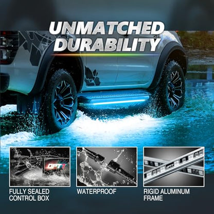 Aura Pro RGB Aluminum Car Underglow Kit with App & Remote Control (4 Count)
