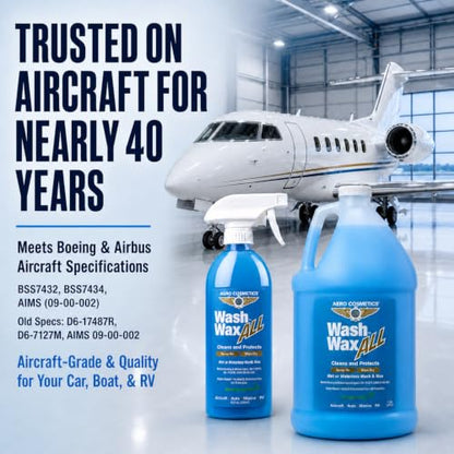 Wash Wax ALL 128 Fl. oz Waterless Car Wash RV Boat Spray Detailer (128 Fl Oz)