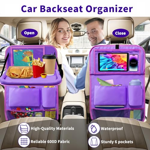 Car Backseat Organizer with Tray