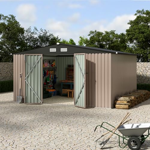 10x12 FT Metal Storage Sheds Outdoor